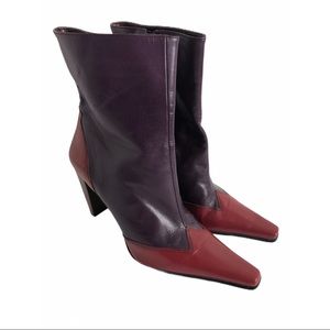Nine West Vintage Pointed Leather Boots 8.5
